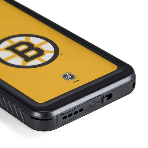 NHL Boston Bruins Solid Background Galaxy S24 Waterproof Case